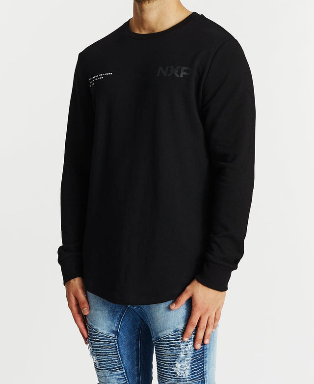 Nena & Pasadena Awake Dual Curved Jumper Jet Black