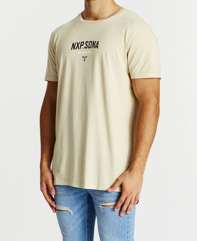 Nena & Pasadena Bandit Cape Back T-Shirt Pigment Sand