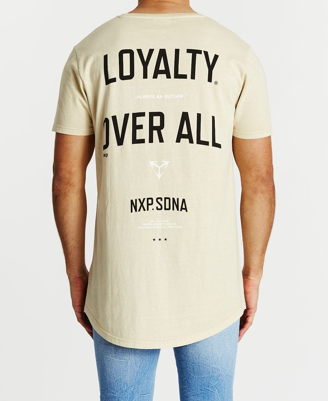 Nena & Pasadena Bandit Cape Back T-Shirt Pigment Sand