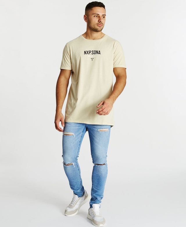 Nena & Pasadena Bandit Cape Back T-Shirt Pigment Sand
