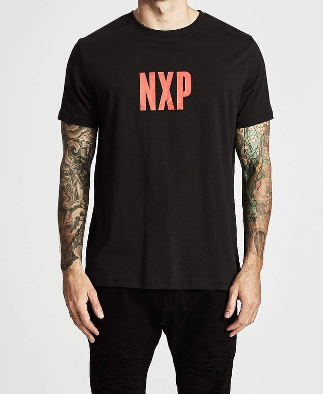 Nena & Pasadena Black Thunder Scoop Back T-Shirt Jet Black