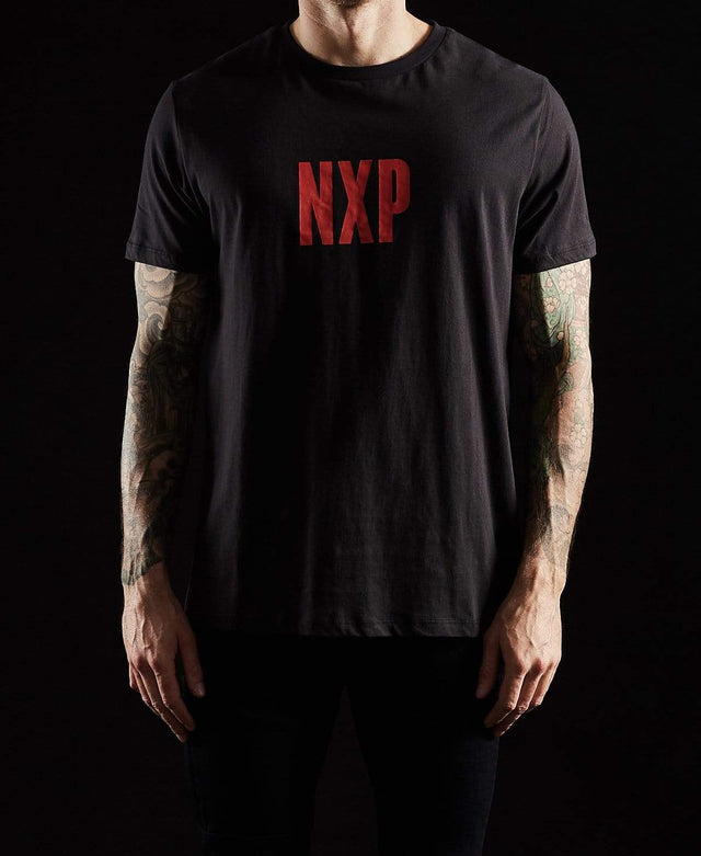 Nena & Pasadena Black Thunder Scoop Back T-Shirt Jet Black