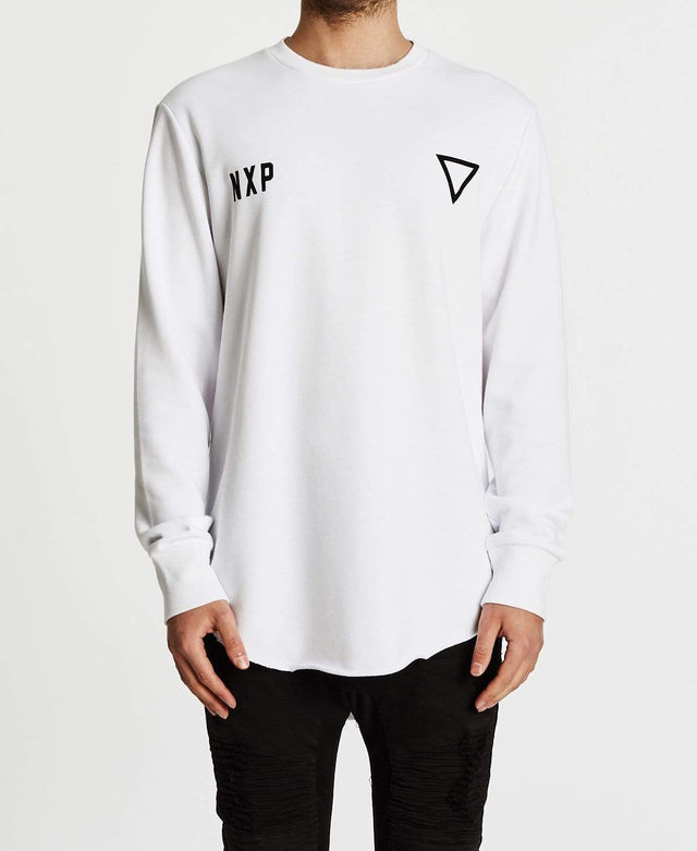 Nena & Pasadena Cat Skills Baseball Jumper White
