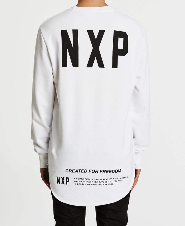 Nena & Pasadena Cat Skills Baseball Jumper White