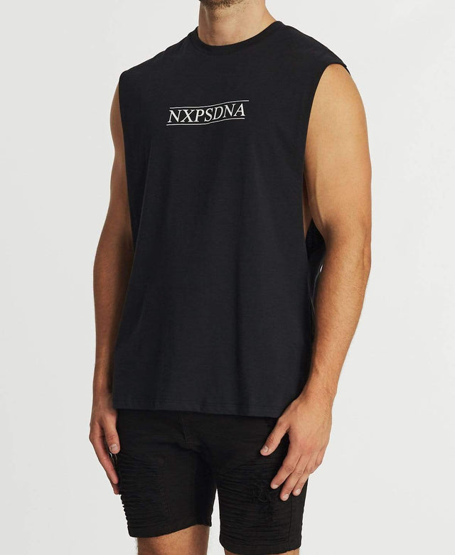 Nena & Pasadena Creation Scoop Back Muscle Tee Graphite
