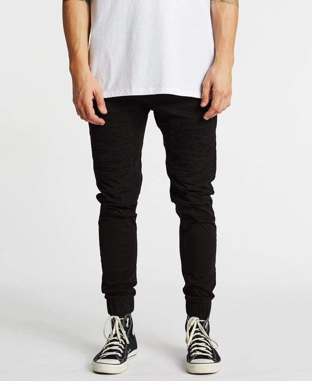 Nena & Pasadena Destroyer Pants Jet Black