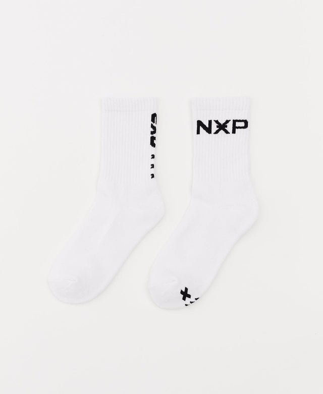 Nena & Pasadena Destruction 2 Pack Socks White