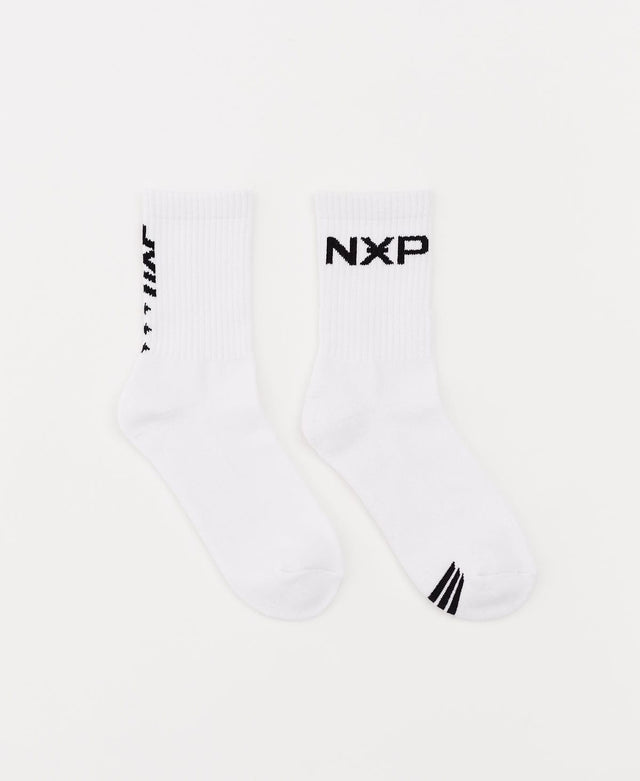 Nena & Pasadena Destruction 2 Pack Socks White