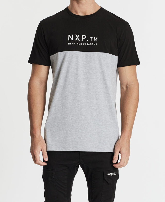 Nena & Pasadena Destruction Scoop Back T-Shirt Jet Black