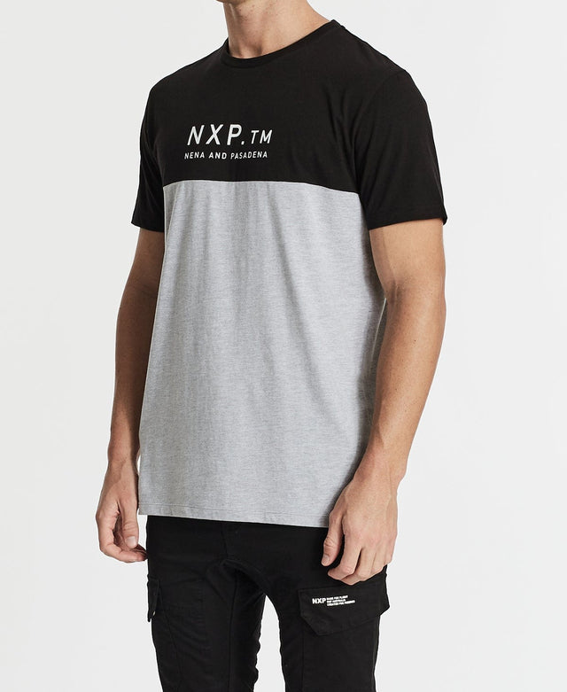 Nena & Pasadena Destruction Scoop Back T-Shirt Jet Black