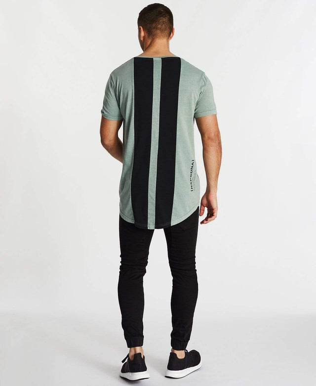 Nena & Pasadena Downcast Cape Back Tee Pigment Sage