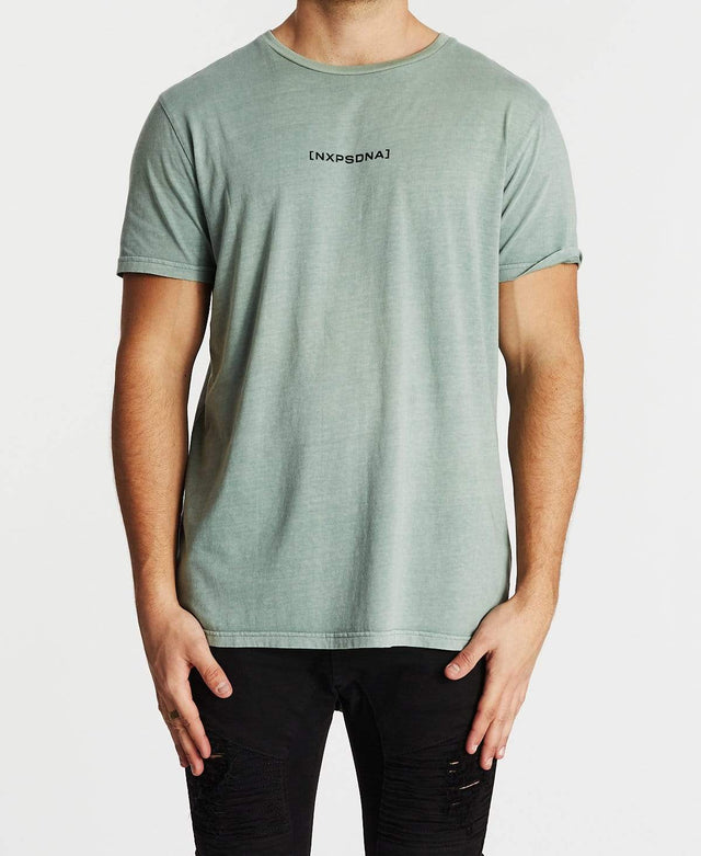 Nena & Pasadena Downcast Cape Back Tee Pigment Sage