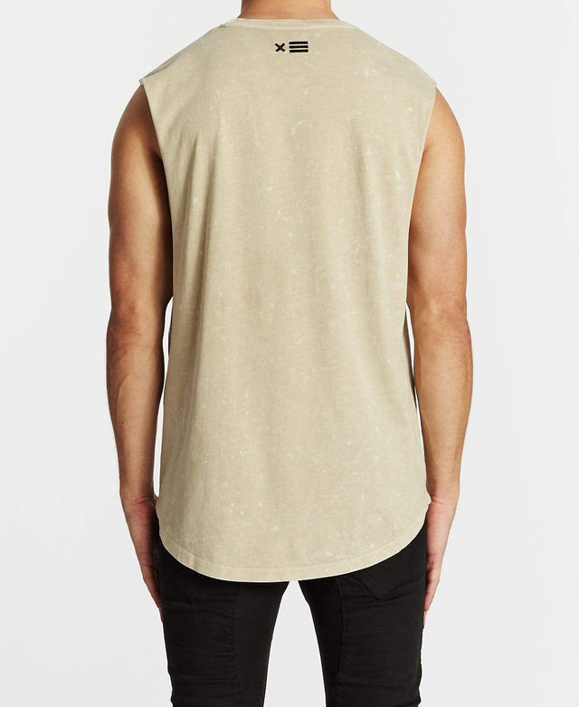 Nena & Pasadena Generation Scoop Back Muscle Tee Acid Sand