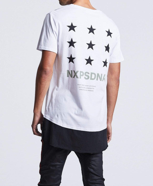Nena & Pasadena Genocide Multi-Layered Hem T-Shirt White