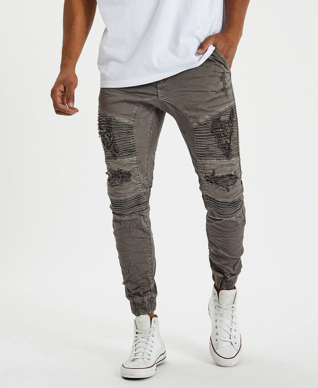 model wears Hell Cat Pants Volcano Pants Grey - image 1