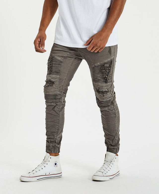 model wears Hell Cat Pants Volcano Pants Grey - image 8