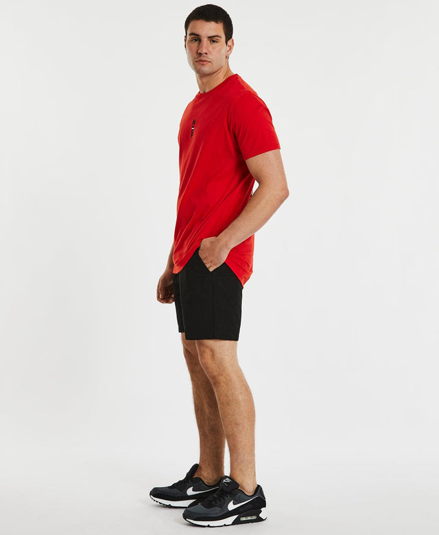 Nena & Pasadena Hologram Cape Back T-Shirt Flame Red