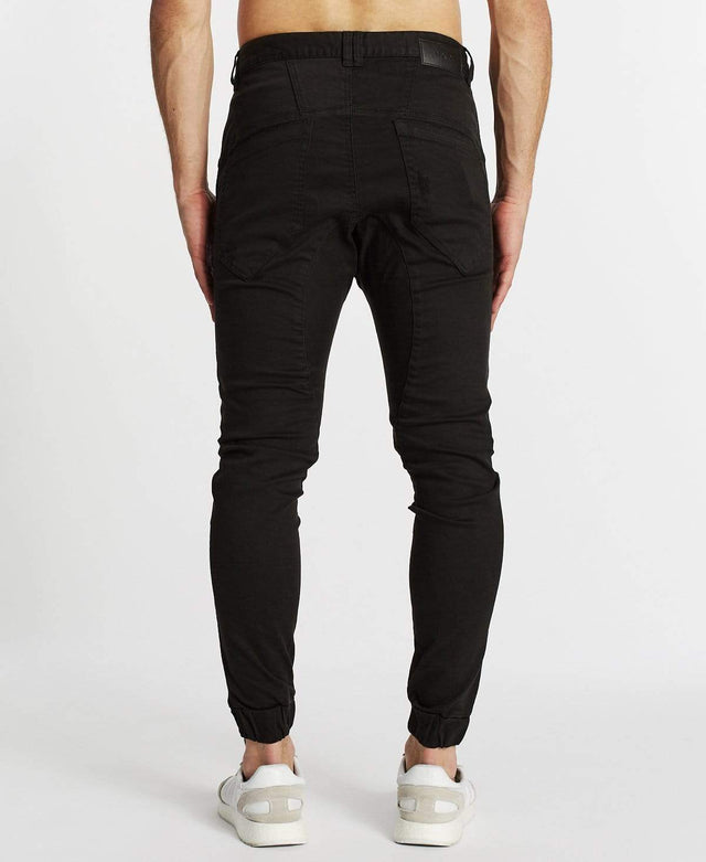 Nena & Pasadena Houston Denim Jogger Jet Black