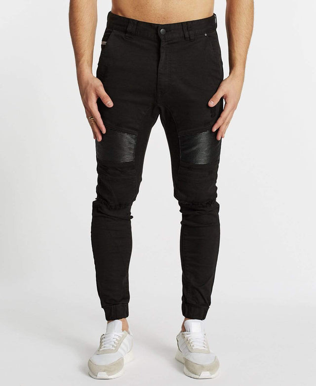 Nena & Pasadena Houston Denim Jogger Jet Black