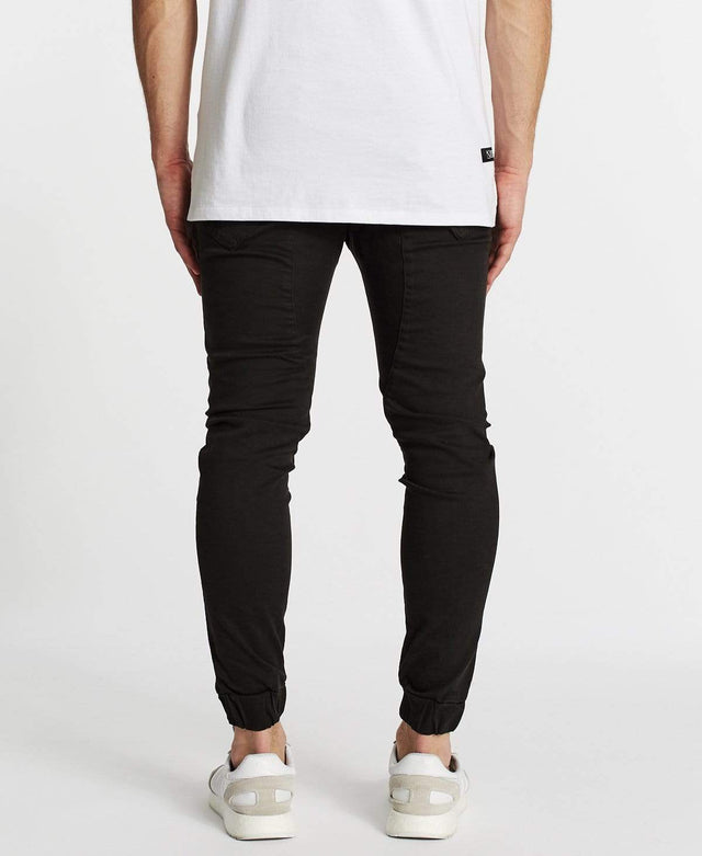 Nena & Pasadena Houston Denim Jogger Jet Black