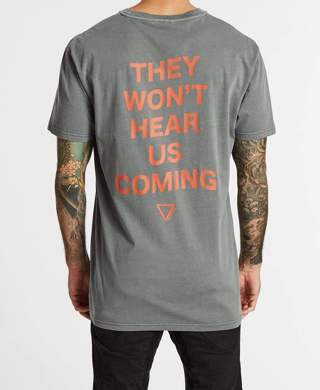 Nena & Pasadena Impact Relaxed Fit T-Shirt Pigment Charcoal
