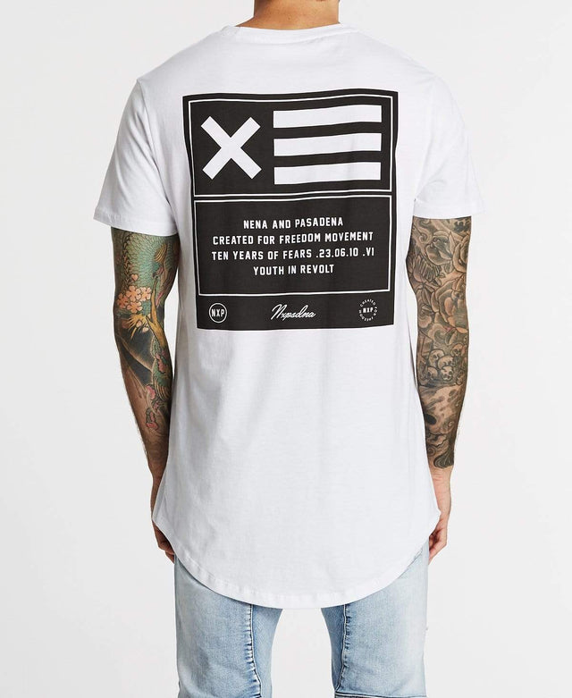 Nena & Pasadena Madsen Cape Back T-Shirt White