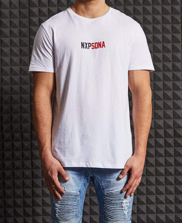 Nena & Pasadena Never Turn Back Cape Back T-Shirt White