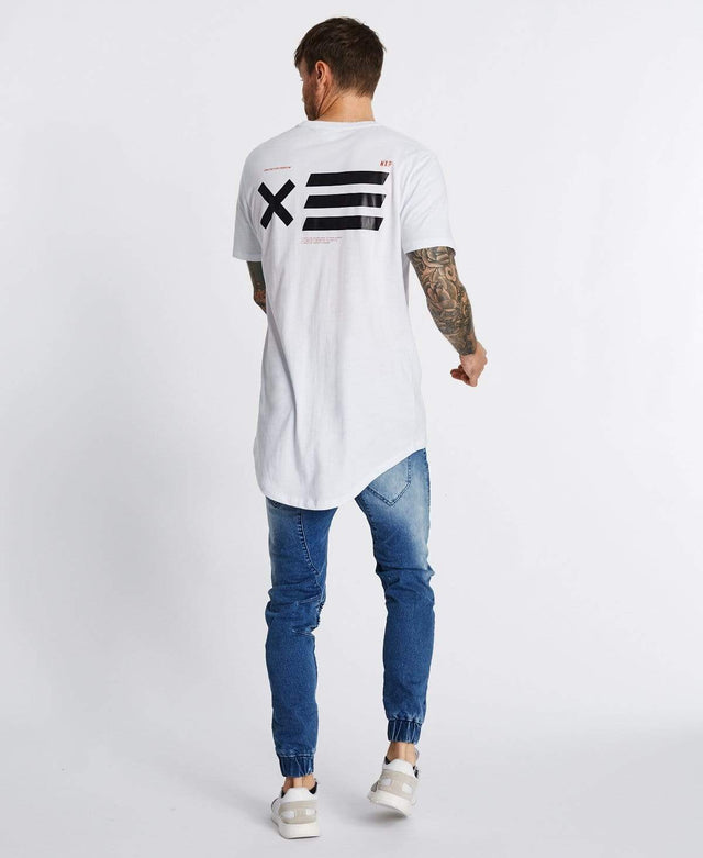 Nena & Pasadena Never Turn Back Cape Back T-Shirt White