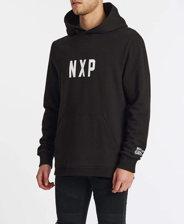 Nena & Pasadena Nitro Step Hem Hoodie Jet Black