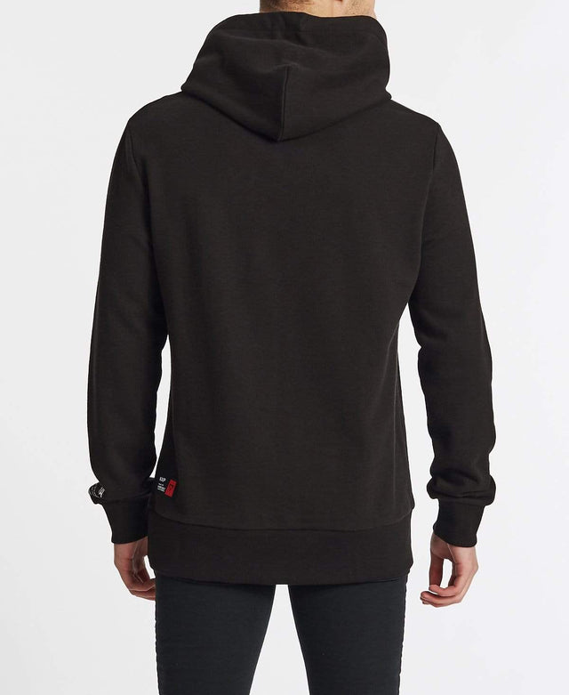 Nena & Pasadena Nitro Step Hem Hoodie Jet Black
