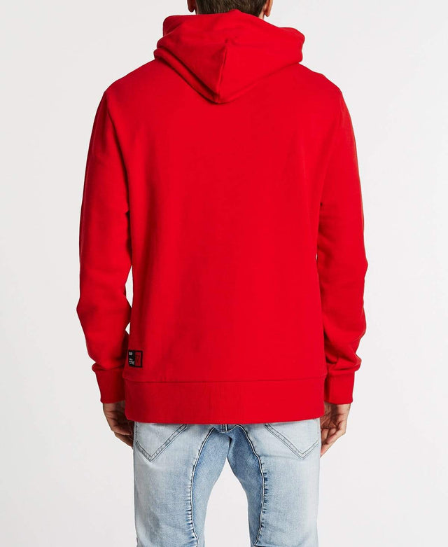 Nena & Pasadena Nitro Step Hem Hoodie Red