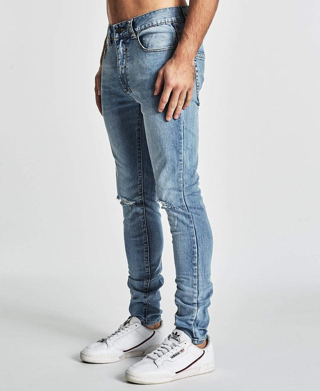 Nena & Pasadena NX Skinny Jean Destroyed Carolina Blue