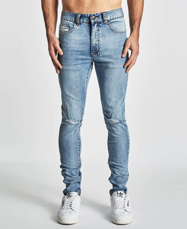 Nena & Pasadena NX Skinny Jean Destroyed Carolina Blue