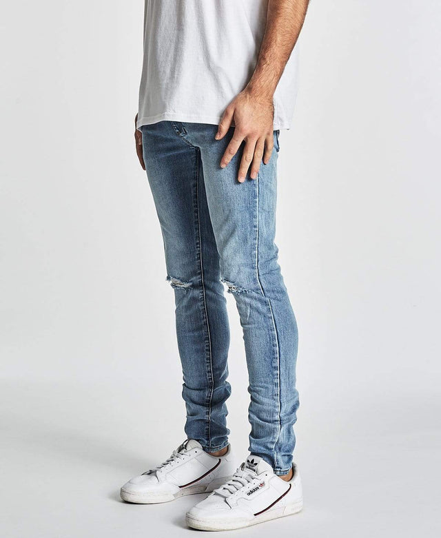 Nena & Pasadena NX Skinny Jean Destroyed Carolina Blue