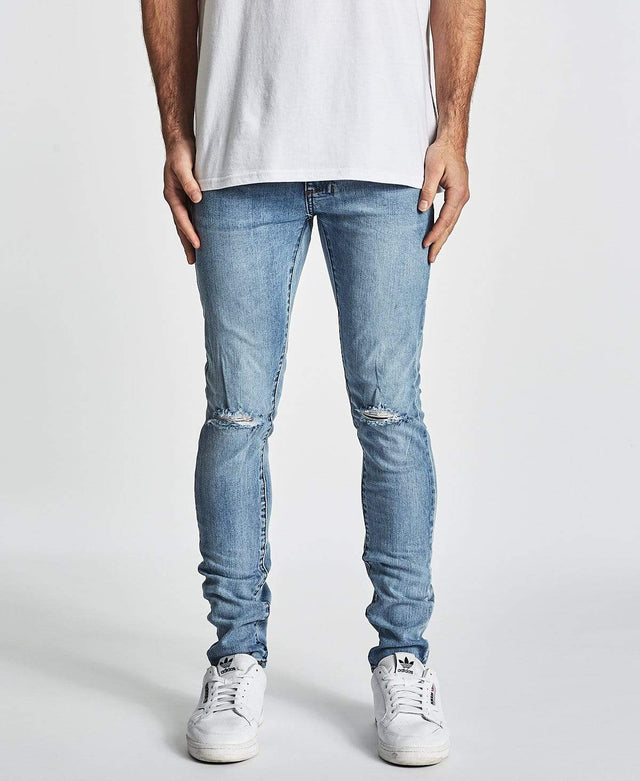 Nena & Pasadena NX Skinny Jean Destroyed Carolina Blue
