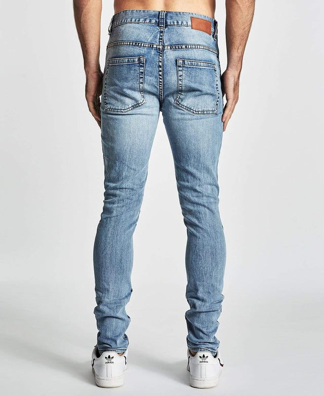 Nena & Pasadena NX Skinny Jean Destroyed Carolina Blue
