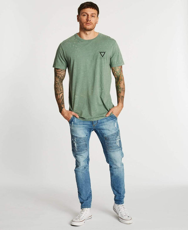Nena & Pasadena Outsider Cape Back T-Shirt Acid Teal