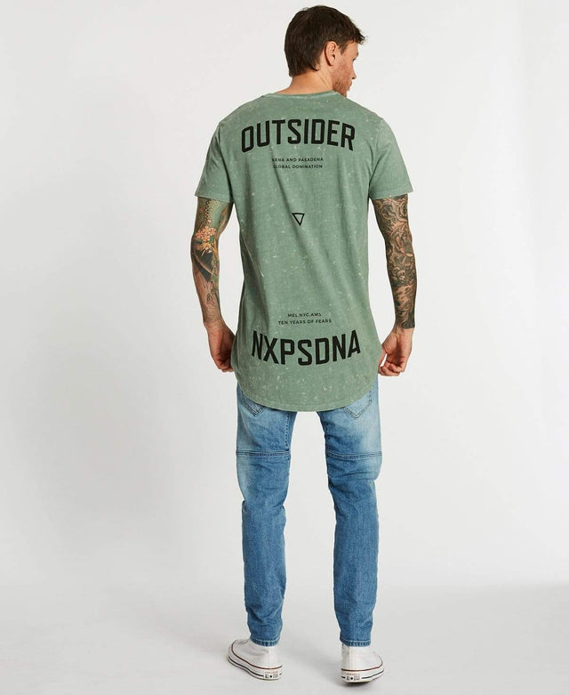 Nena & Pasadena Outsider Cape Back T-Shirt Acid Teal