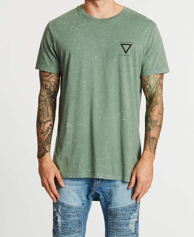 Nena & Pasadena Outsider Cape Back T-Shirt Acid Teal
