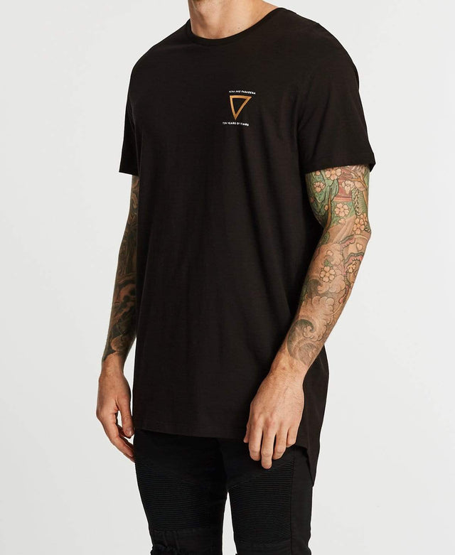 Nena & Pasadena Outsider Cape Back T-Shirt Jet Black