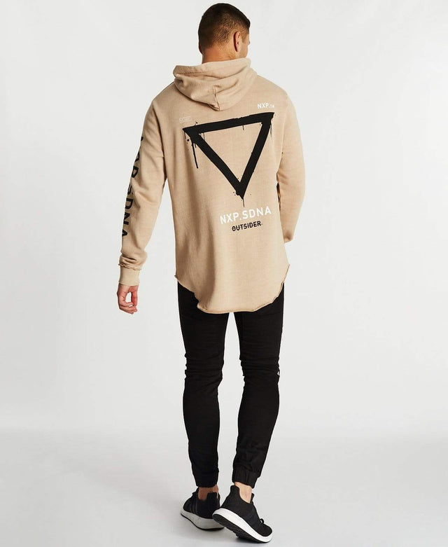 Nena & Pasadena Outsiders Dual Curved Hoodie Pigment Warm Taupe