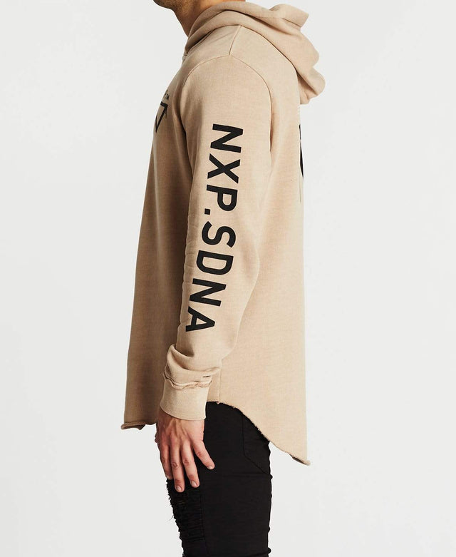 Nena & Pasadena Outsiders Dual Curved Hoodie Pigment Warm Taupe