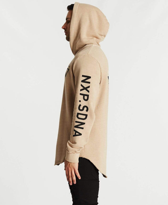Nena & Pasadena Outsiders Dual Curved Hoodie Pigment Warm Taupe
