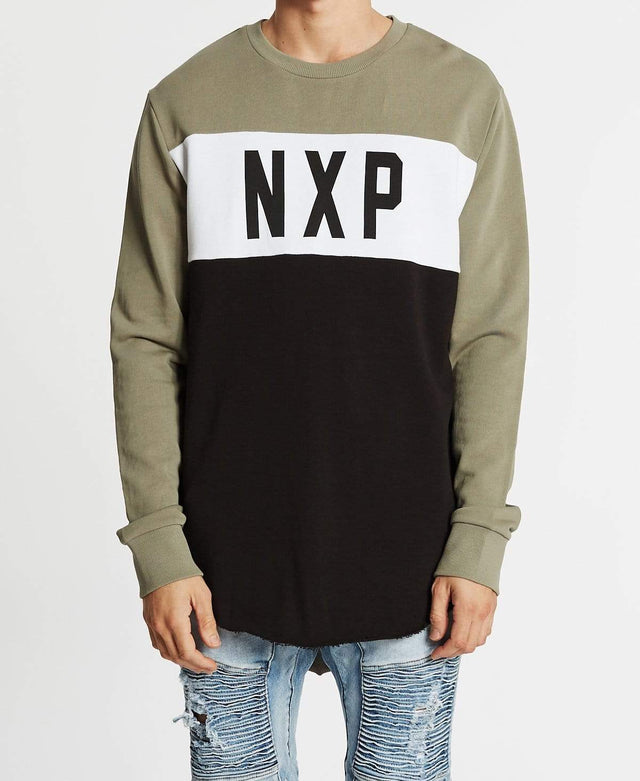 Nena & Pasadena Perazzi Baseball Jumper Black/White/Khaki