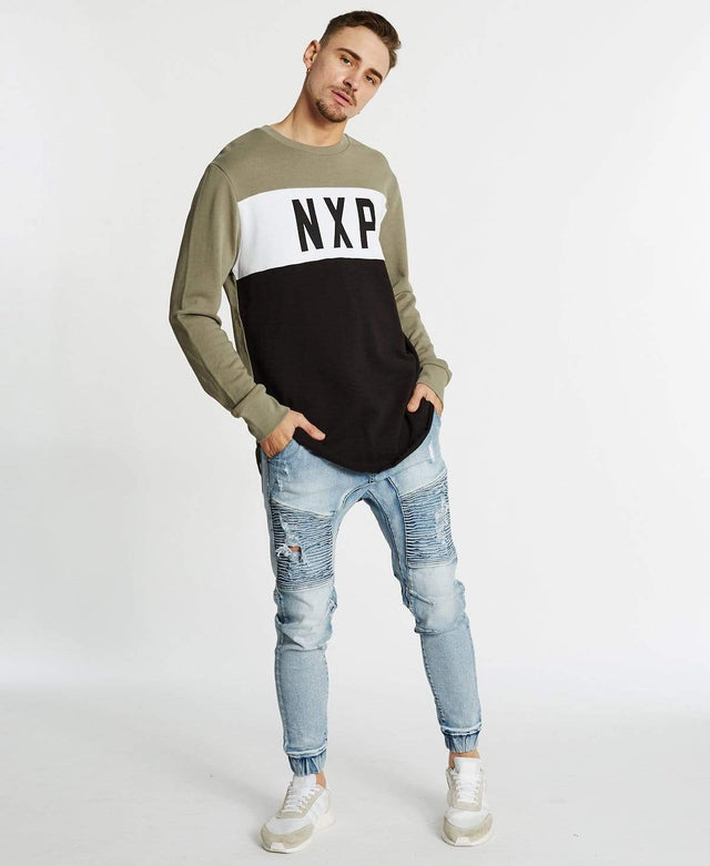 Nena & Pasadena Perazzi Baseball Jumper Black/White/Khaki