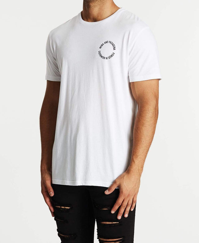 Nena & Pasadena Radius Cape Back T-Shirt White