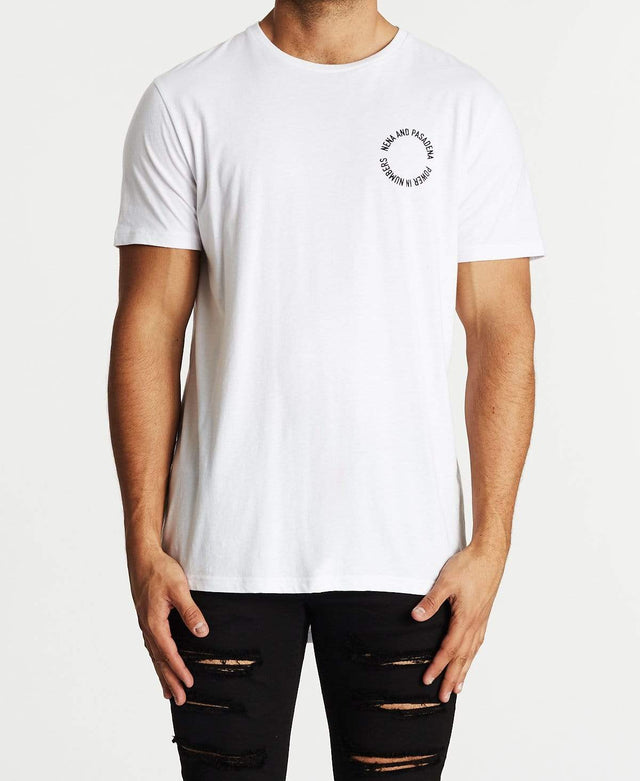 Nena & Pasadena Radius Cape Back T-Shirt White