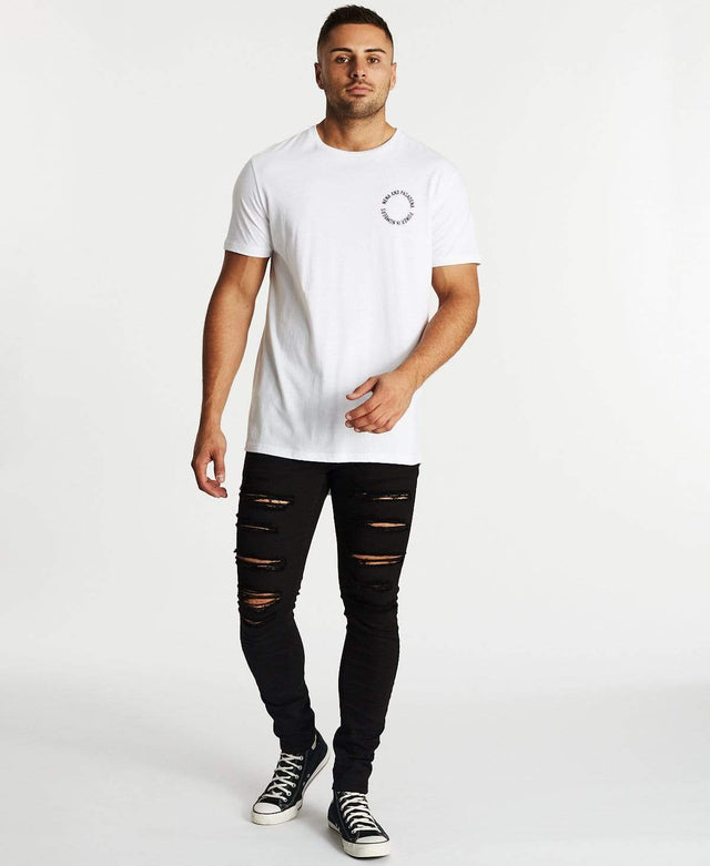 Nena & Pasadena Radius Cape Back T-Shirt White