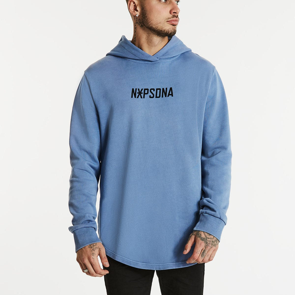 Razors Dual Curved Hoodie Dusty Blue Neverland Store