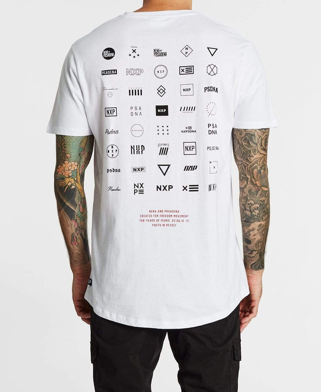 Nena & Pasadena Recollection Scoop Back T-Shirt White